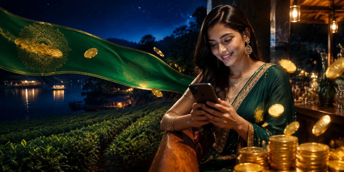 কুমিল্লায় চা বাগানে মোবাইল ক্যাসিনো উপভোগ করছেন একজন ব্যবহারকারী